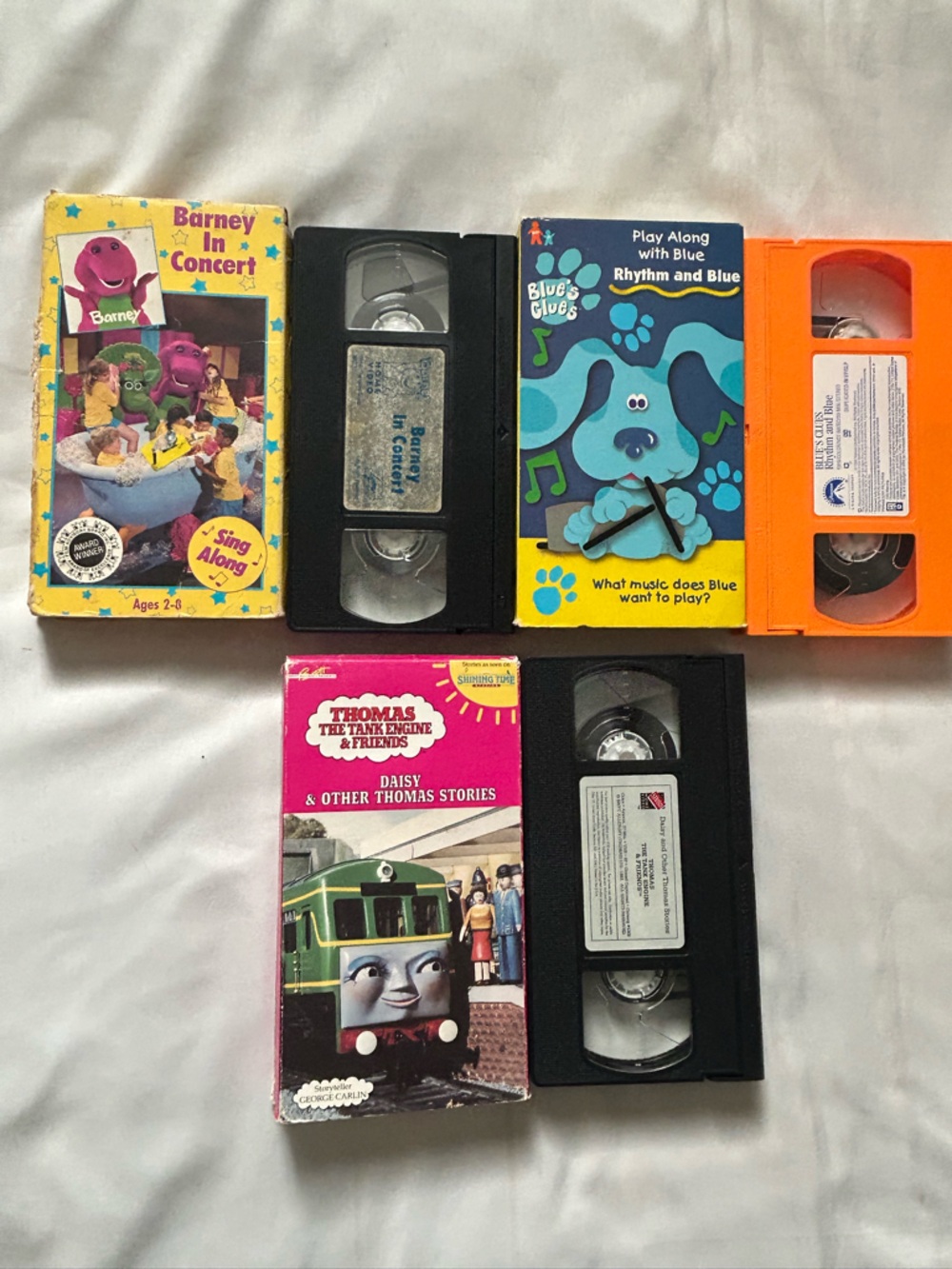 Blues Clues Barney Daisy Train vhs lot